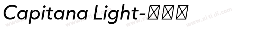 Capitana Light字体转换